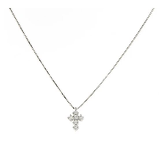 Collana Promesse Donna in Oro bianco Diamante 0.05 Ct CRF4E05 - CRF4E05